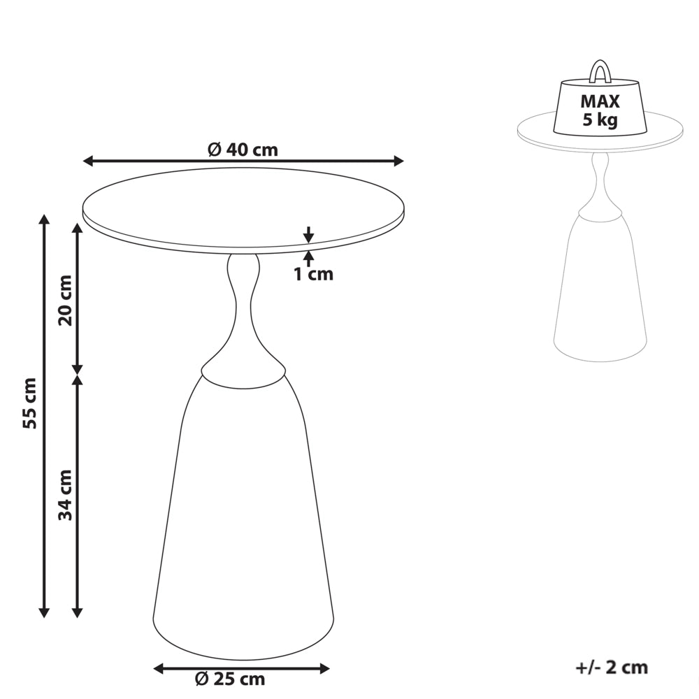 Tavolino in metallo grigio con piano in vetro temperato effetto marmo Tavolino da caffè piccolo Tavolino finale stile glamour