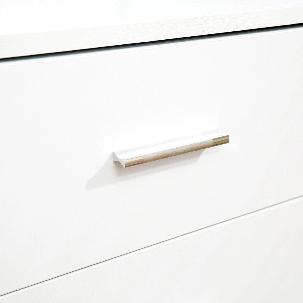 Mobile 3 Cassetti 2 Ripiani 80x40x65 cm con Ruote in Truciolare Bianco