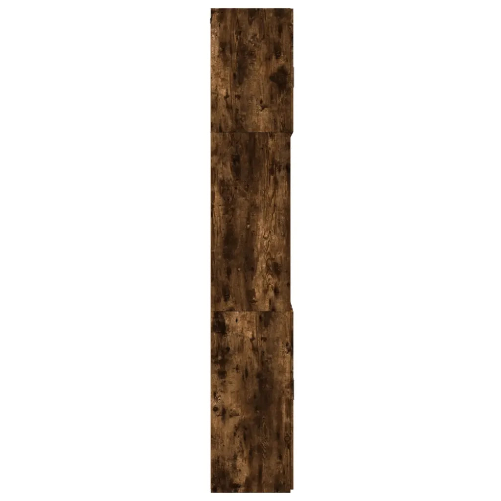 Credenza Rovere Fumo 80x42,5x249 cm in Legno Multistrato