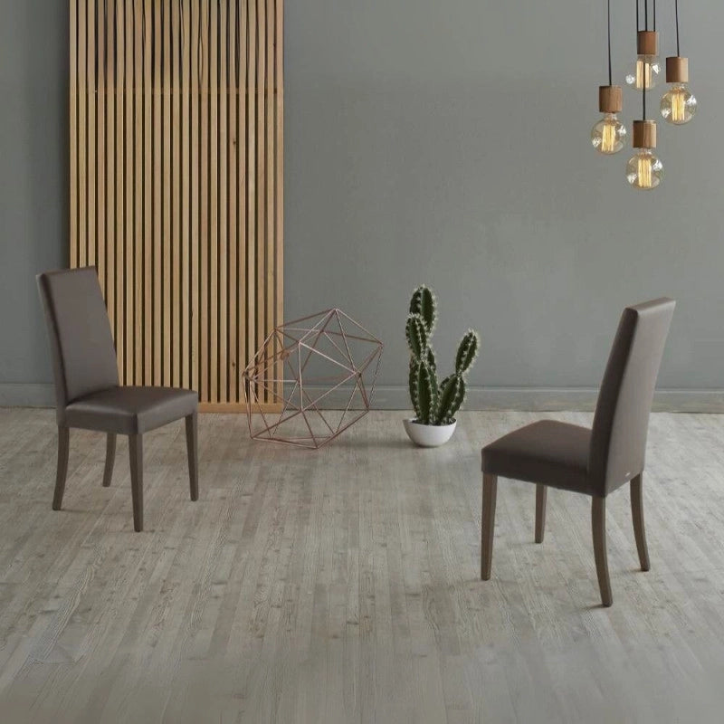 Sedia Nancy marrone standard set 2 pezzi