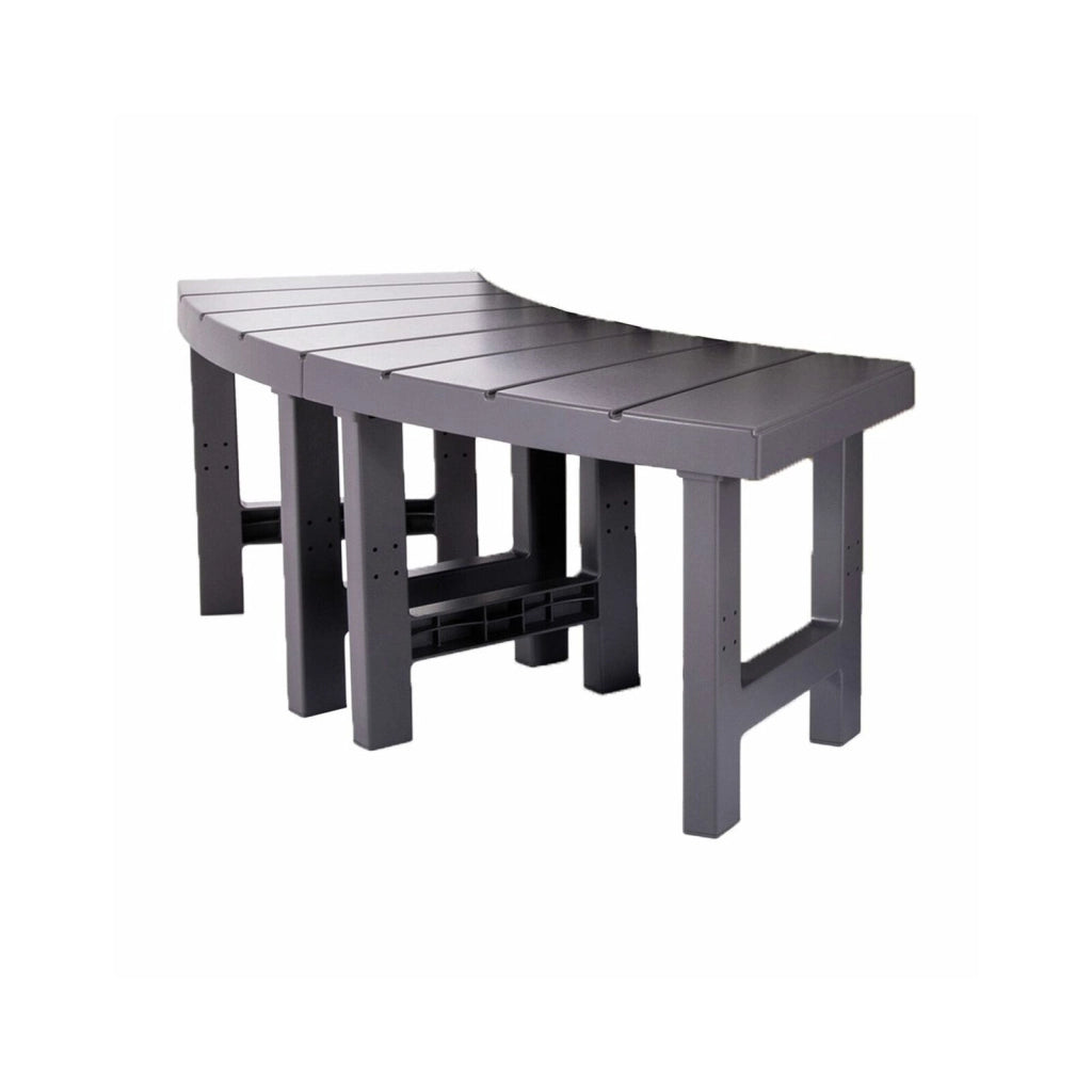 Intex Spa Set di 2 Tavolini Altezza: Media Accessorio per Vasca idromassaggio Marrone Scuro Media