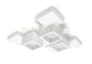 SIDE lampada da Soffitto 3 Luci Cubo LM attacco GX53 in gesso bianco