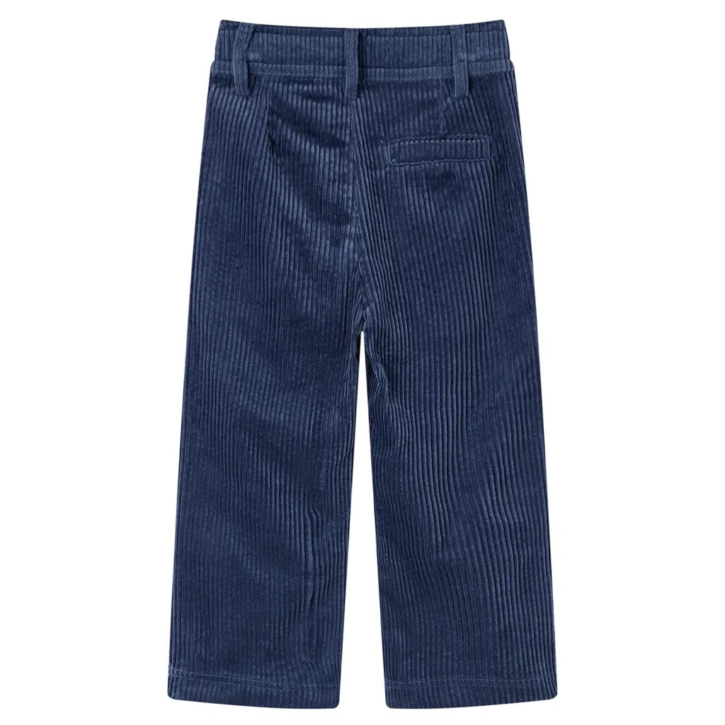 Pantaloni da Bambino in Velluto a Coste Blu Marino 104 CFW4417326