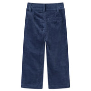 Pantaloni da Bambino in Velluto a Coste Blu Marino 104 CFW4417326