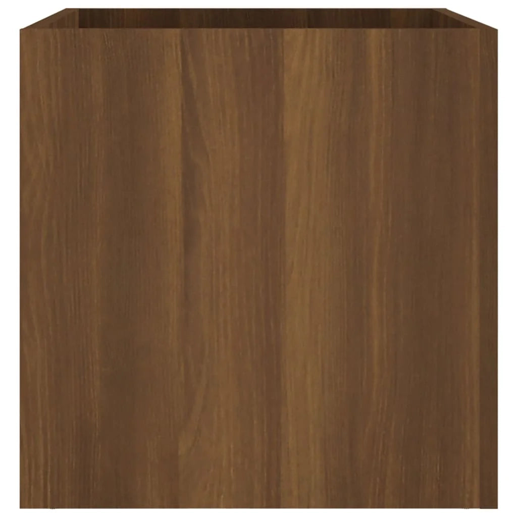 Fioriera rialzata per piante fiori terrazza giardino 40 x 40 x 40 cm legno ingegnerizzato marrone 02_0037552