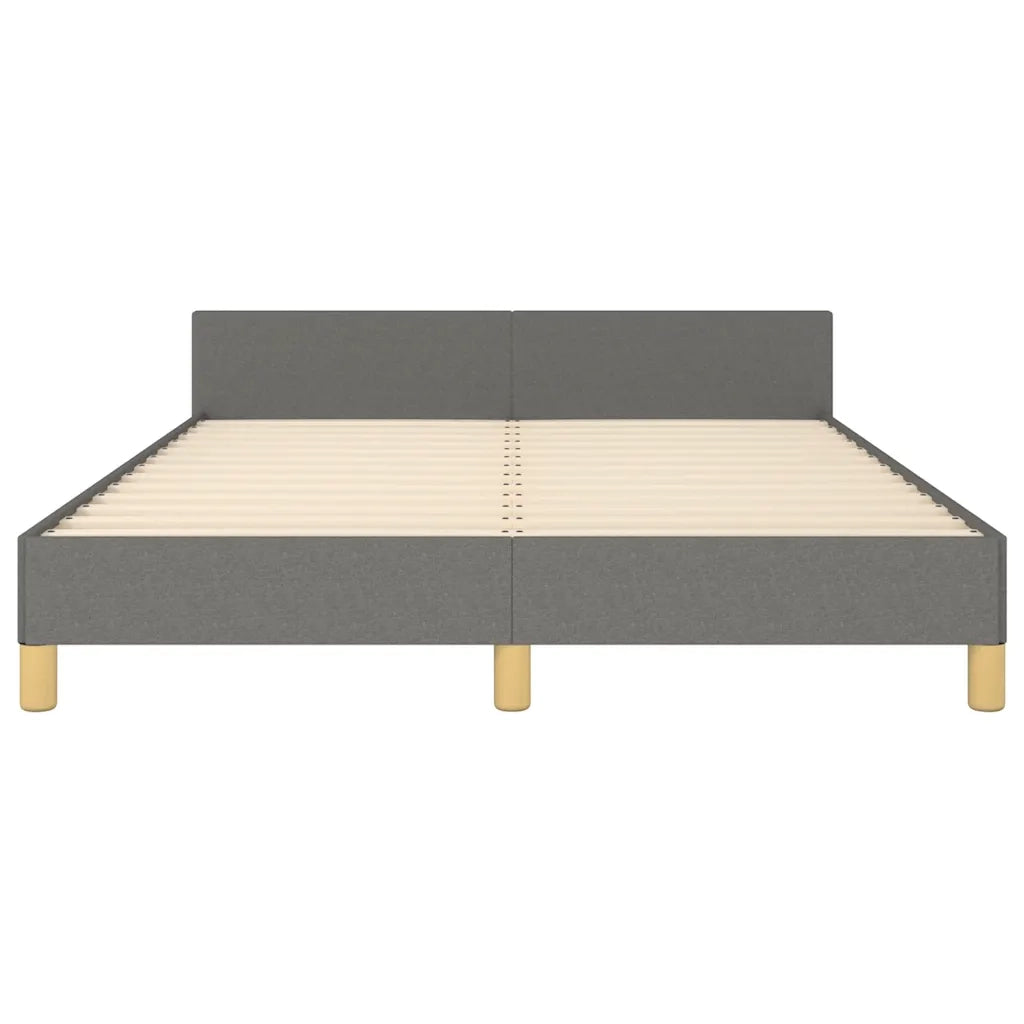 Giroletto senza Materasso Grigio Scuro 140x200 cm Tessuto 347416