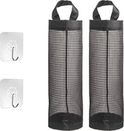 Sostituto di Sacchi a Pannelli - Supporto per Sacchi a Peso con Reticolo Respirante - Racks di Reticolo Pieghevoli con Ganci - Adatto per Cucina Bagno Camera da Letto ecc. - Nero.
