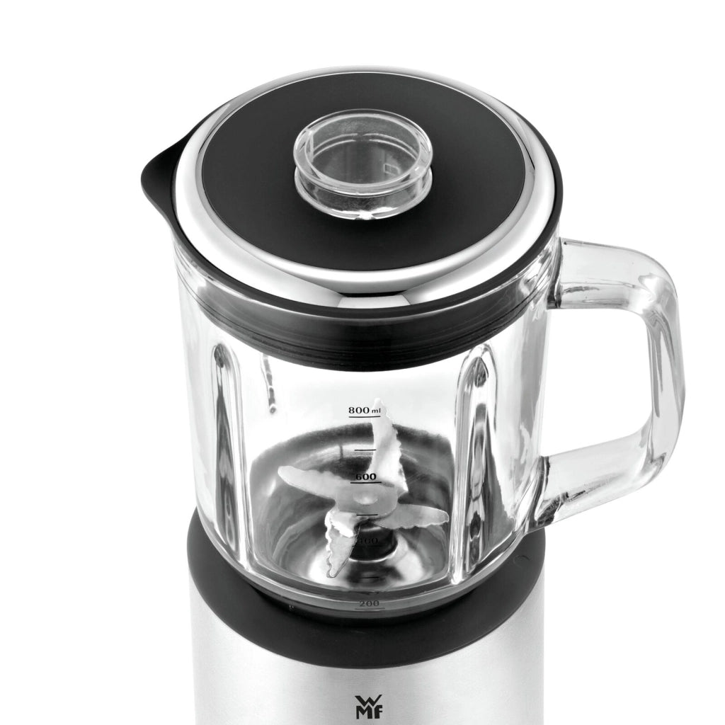 WMF KITCHENminis 0416490011 0,8 L Frullatore da tavolo 400 W Nero, Acciaio inox, Trasparente