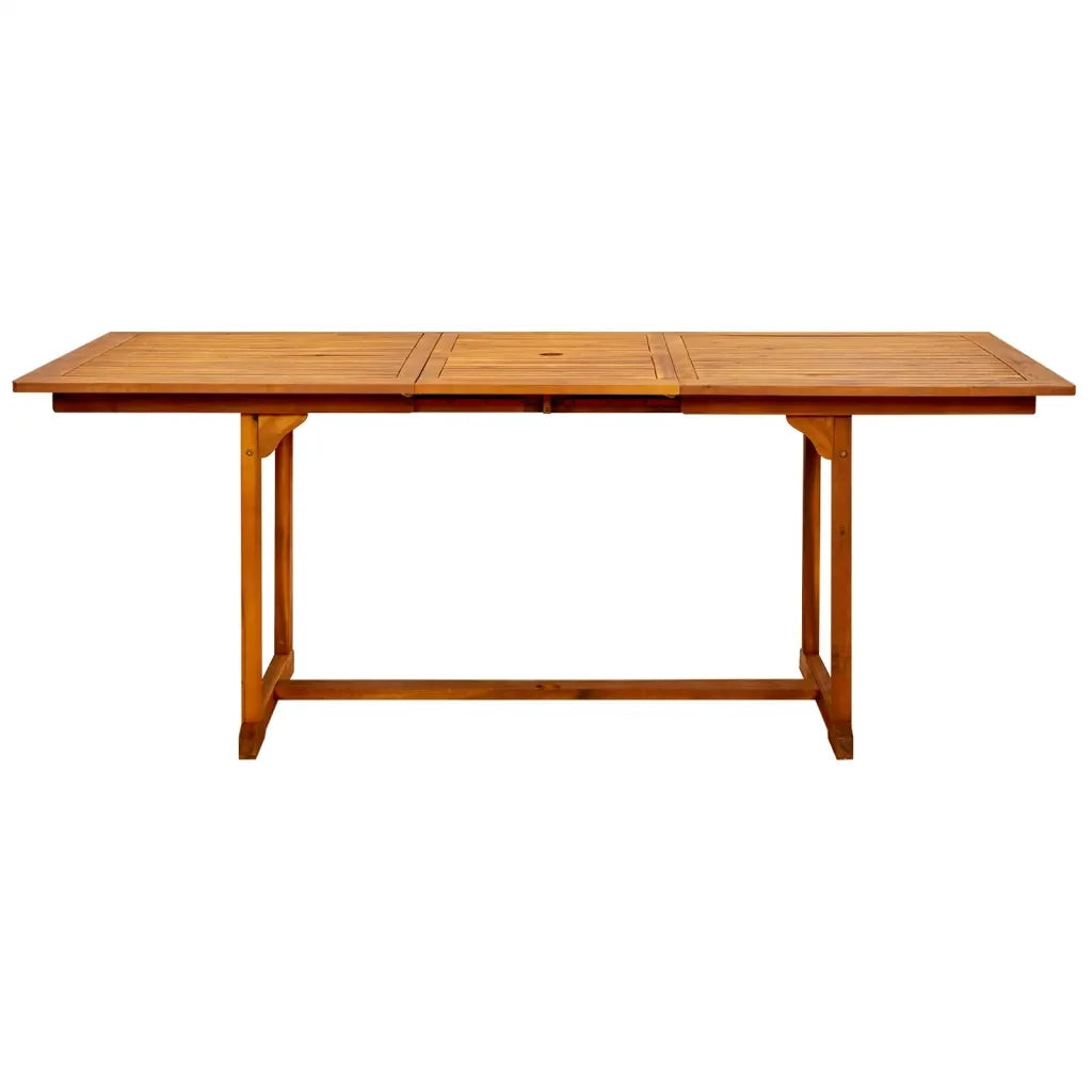 Tavolo da Pranzo per Esterni (150-200)x100x75cm Massello Acacia 316564