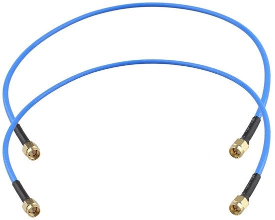 2 pezzi di cavo RF coaxiale maschio a maschio RG402 50 Ohm basso perdita estensione 50cm/19.7 pollici per analizzatore di rete VNA analizzatore di antenna analizzatore di spettro