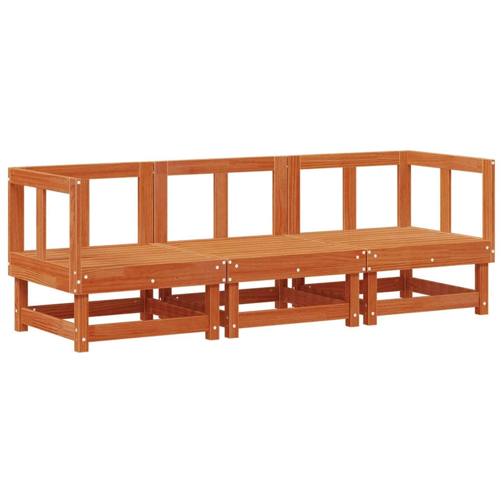 Unità Divano Sezionale Marrone Cera 183 x 61 x 62 cm 865426