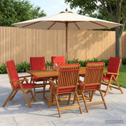 Set da pranzo da giardino 7 pezzi Naturale 3434528
