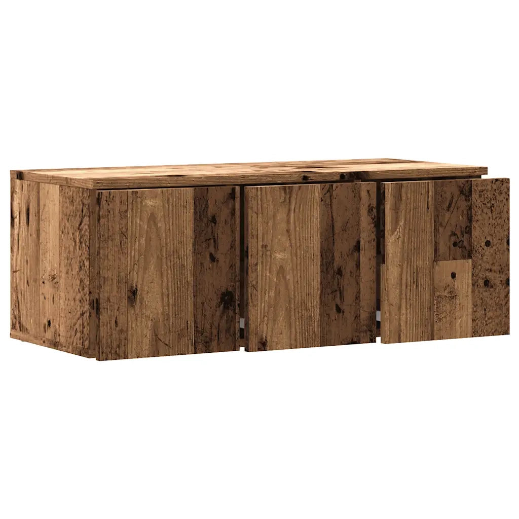 Mobile Porta TV Legno Vecchio 80x34x30 cm in Legno Multistrato
