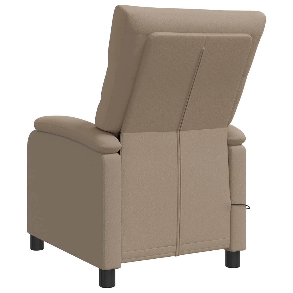 Divano Sedia-Poltrona Massaggiante Cappuccino Similpelle 682078