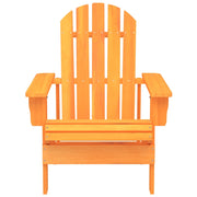 Sedia Giardino Adirondack in Legno Massello di Abete Arancione 315878