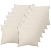 Federa 12 pcs HEERLEN Crema 50 x 50 cm Bouclé 910914