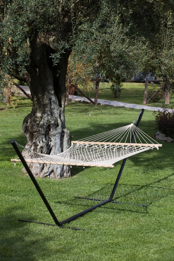 AMACA A RETE CON LEGNO DOPPIA- I GIARDINI DEL RE- 1,0 pz