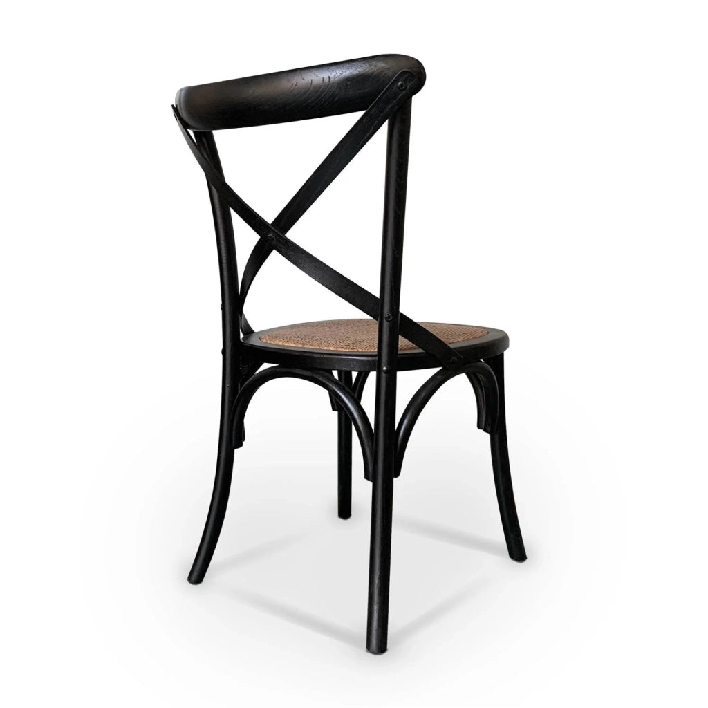 LÚZETE - SEDIA IN LEGNO DI BETULLA NERO GRETTE