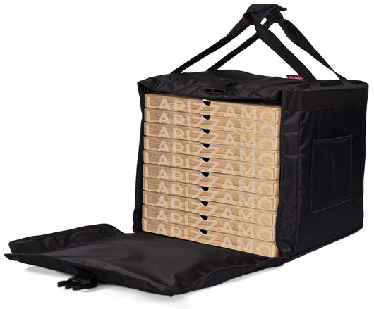Borsa Termica Rigida Magnetica Porta Pizze da Asporto 10 Cartoni Safemi Magnetic 10 Nera
