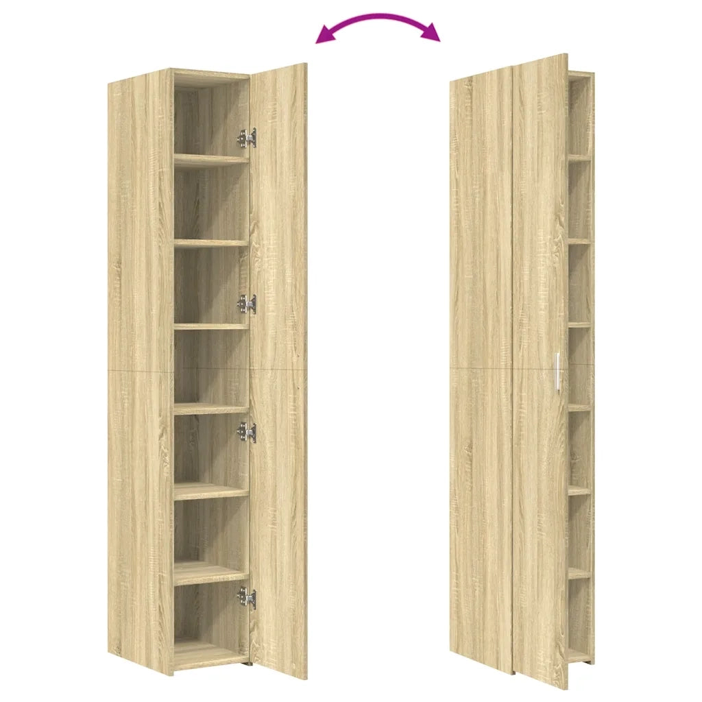 Credenza Rovere Sonoma 30x42,5x185 cm in Legno Multistrato