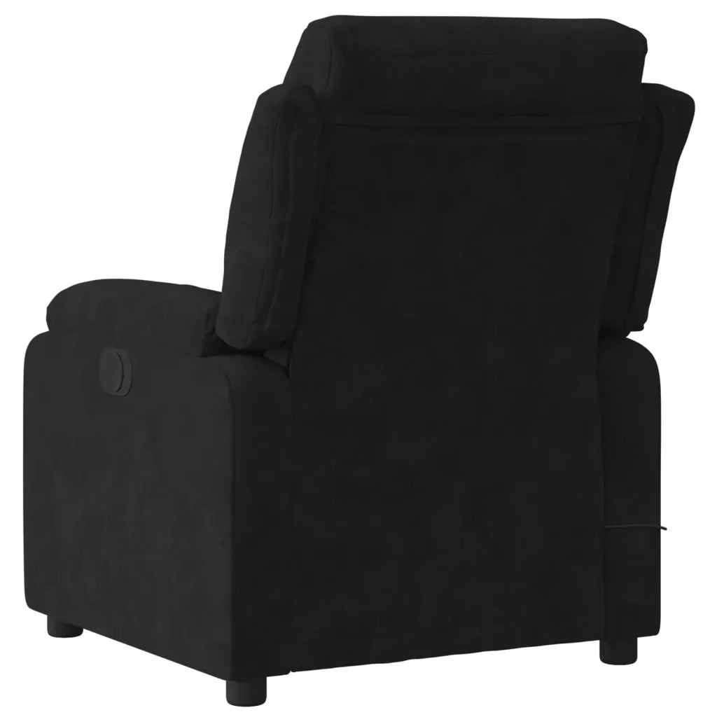 Poltrona reclinabile massaggiante in Velluto Nero 3206175