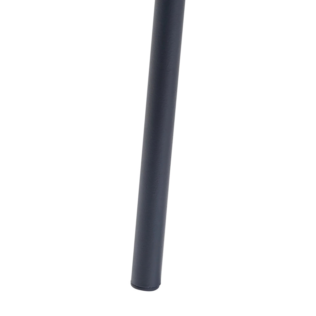 Tavolino con piano rotondo in metallo 45 x 40 cm nero 03_0010967