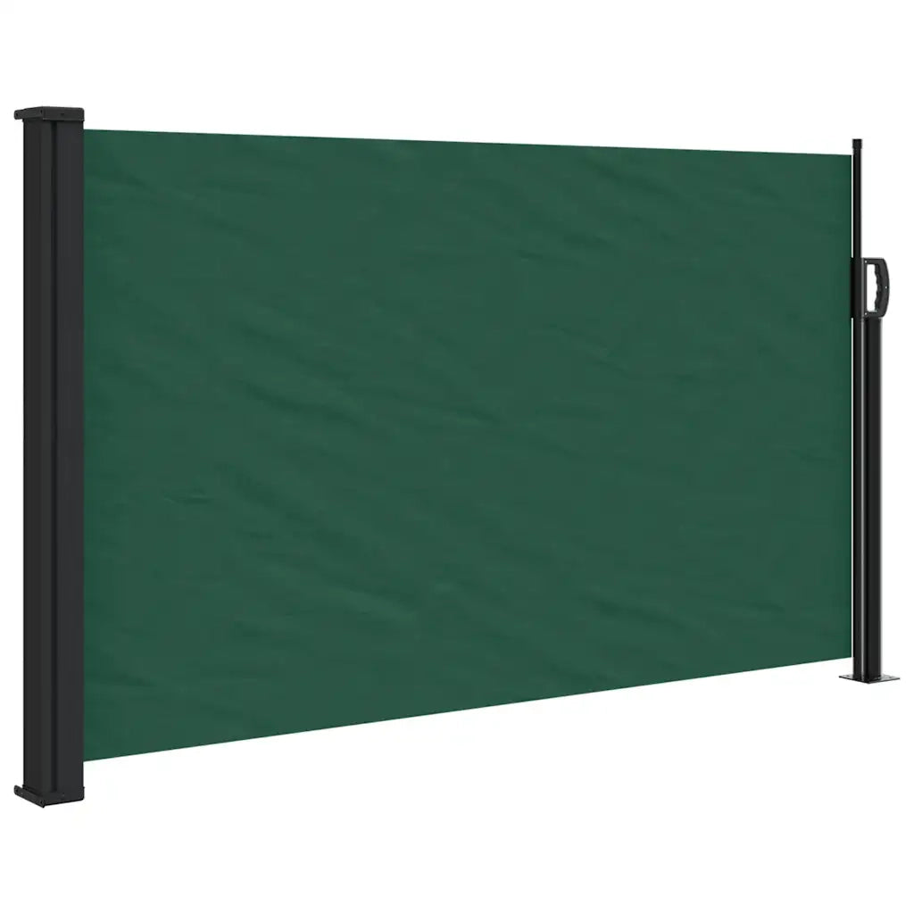 Tenda da Sole Laterale Retrattile-Tenda parasole per giardino Verde Scuro 117x300 cm