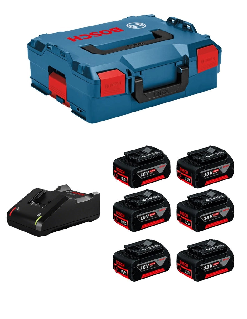 Power Set BOSCH (6 x 5,0 Ah + GAL18V-40 + L-Boxx 136)