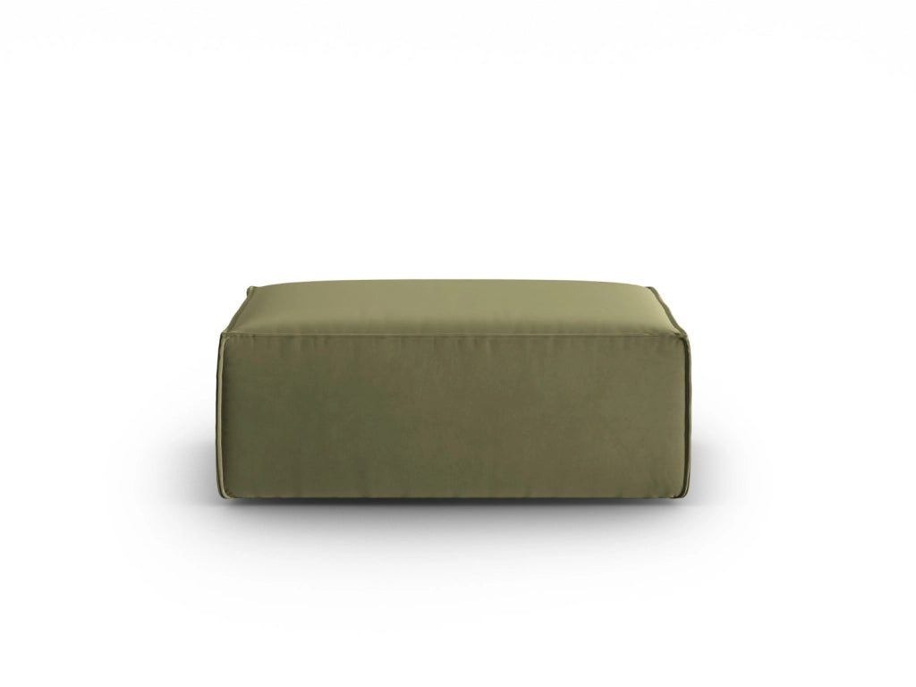 Cosmopolitan Design - Pouf "Mackay" in velluto verde chiaro 