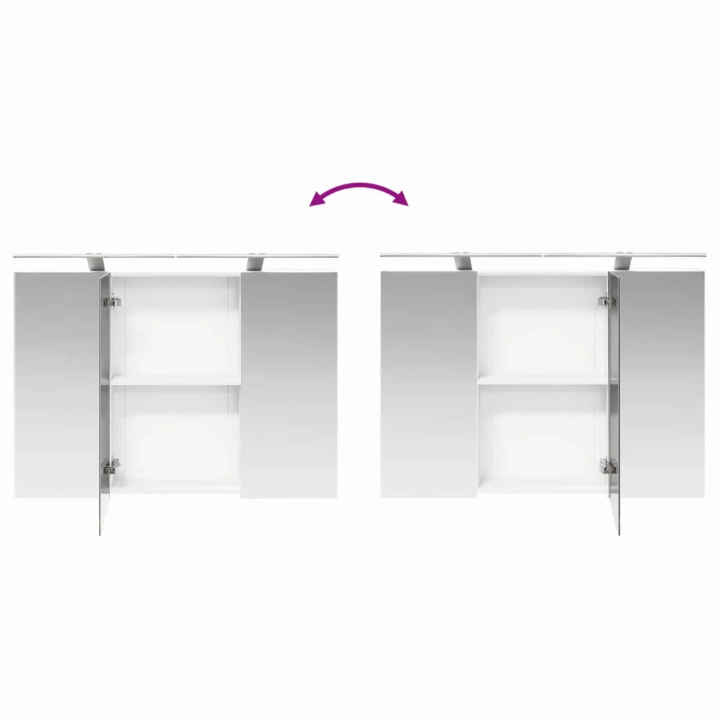 Set di mobili per il bagno 4 pcs Bianco 3406735