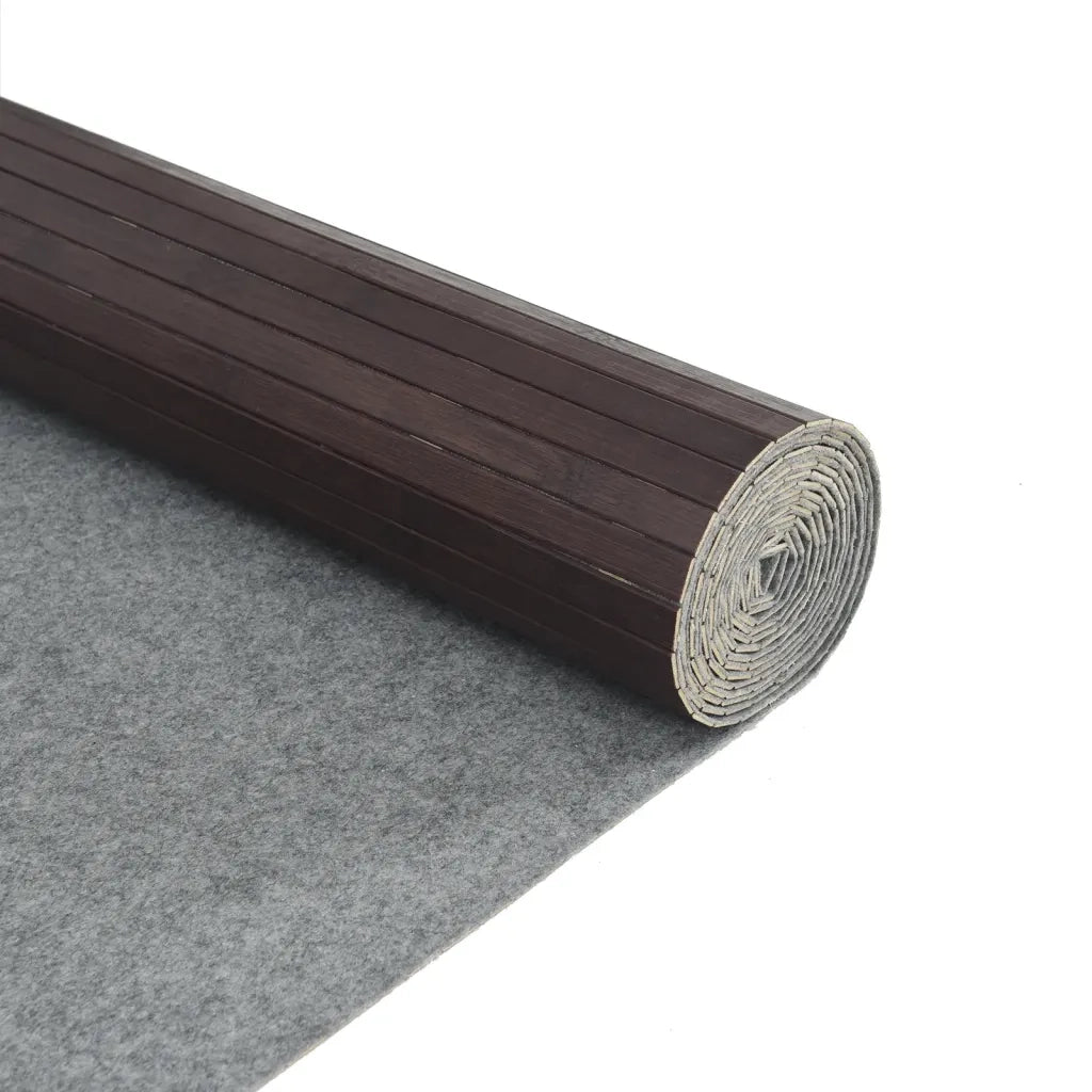Tappeto Rettangolare Marrone Scuro 80x500 cm in BambÃ¹