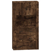 Buffet credenza cassettiera armadio mobile contenitore organizer cucina soggiorno salotto alto legno ingegnerizzato marrone 02_0033566