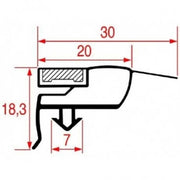 GUARNIZIONE PORTA MAGNETICA CELLA ARMADIO FRIGORIFERO 755X685 MBM DEXION - UNIVERSALE