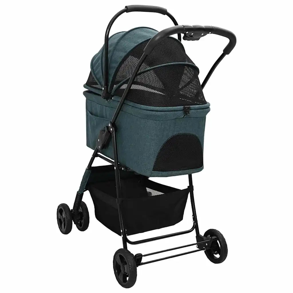 Passeggino pieghevole per animali Verde 81 x 47 x 99 cm 42012433
