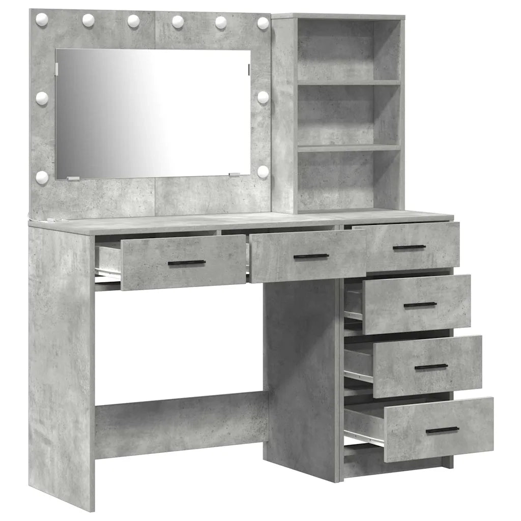 Tavolo da Trucco Grigio 78.5 x 41 x 135 cm Legno multistrato 3334194