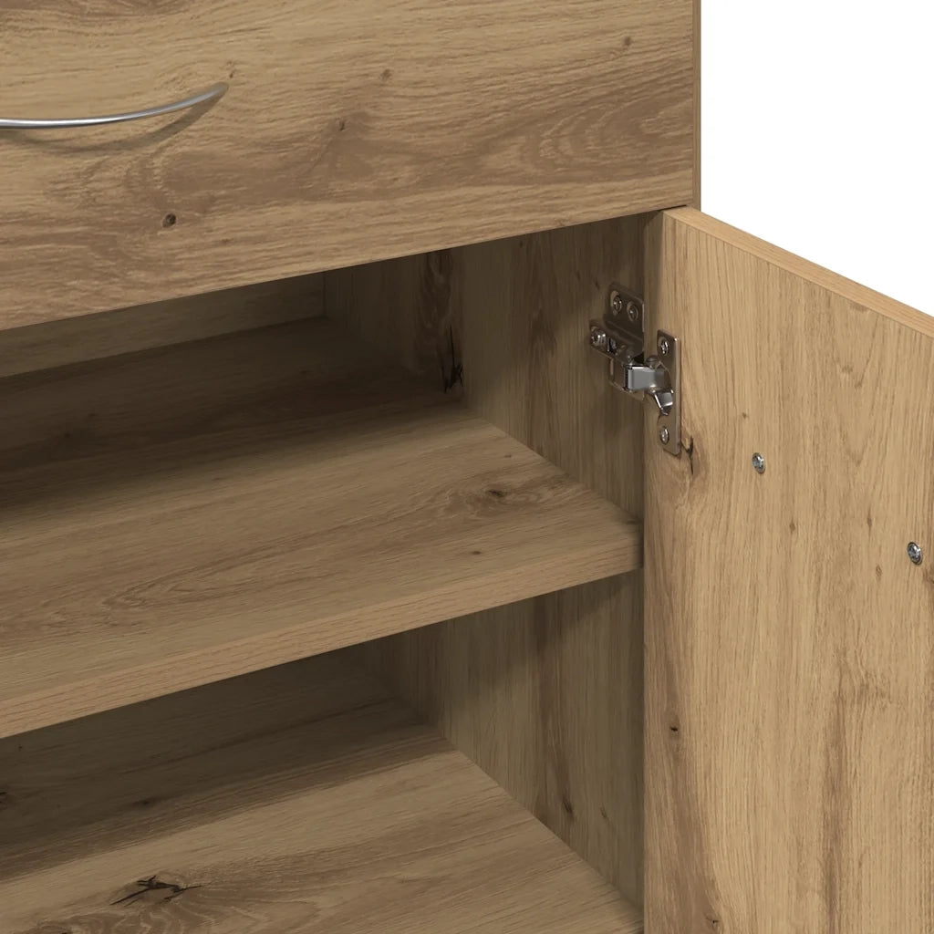 vidaXL Scarpiera Rovere Artigianale 60x35x84 cm in Legno Multistrato