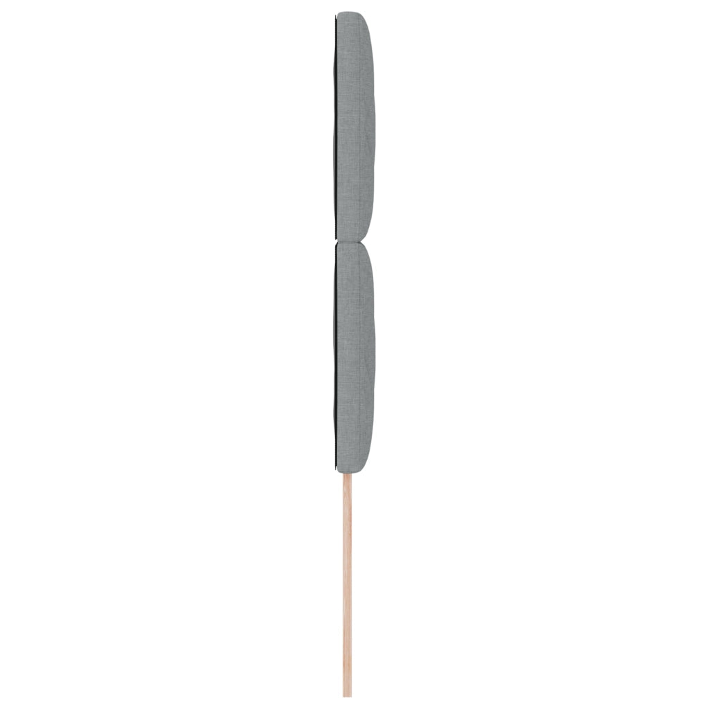 Testata LED  Design a Blocchi Diamante Grigio Chiaro 100 cm Tessuto