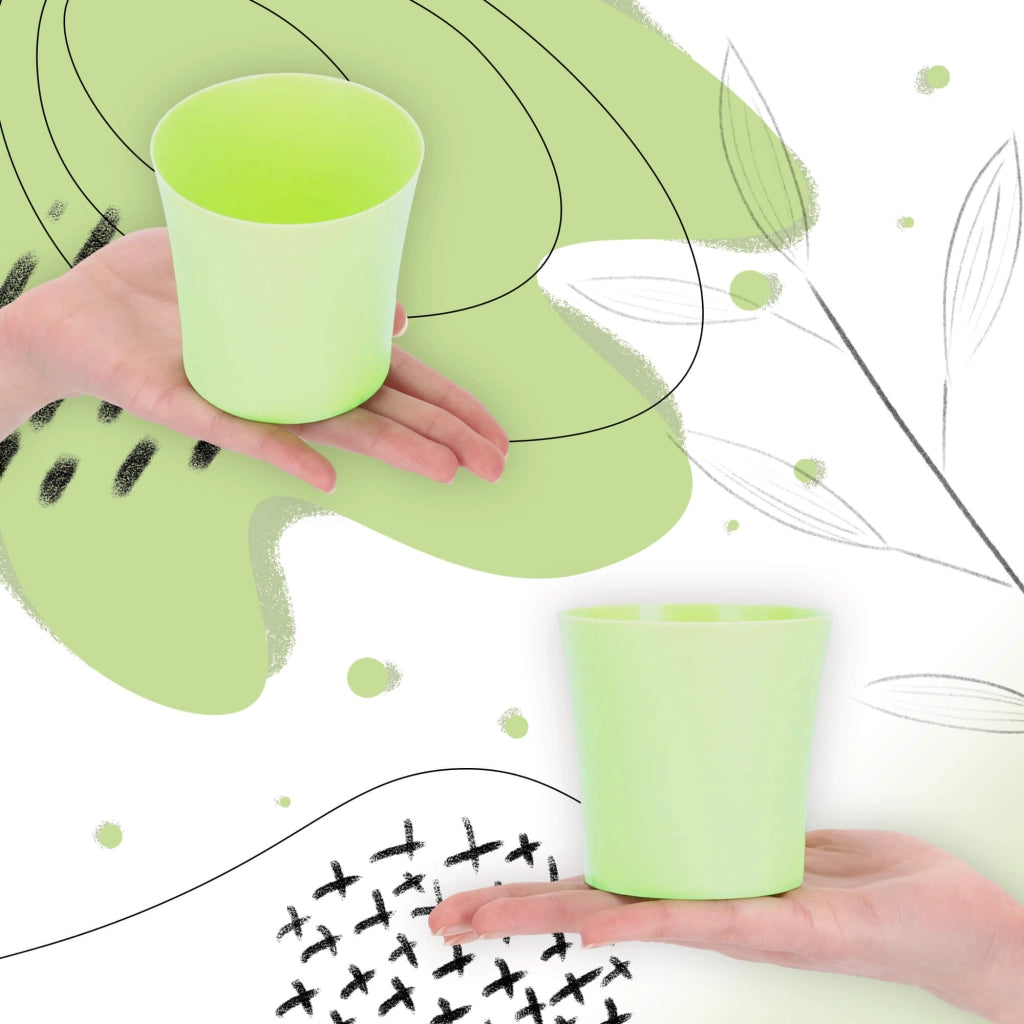 Vaso da fiori KADAX Ersa 8 cm verde pastello