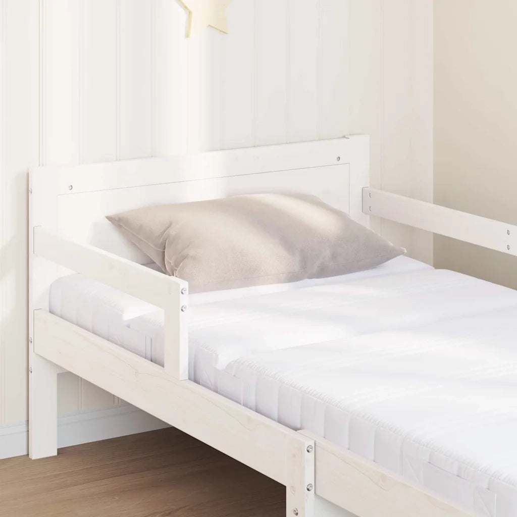 Struttura letta con materasso estensibile Bianco 80 x 200 cm