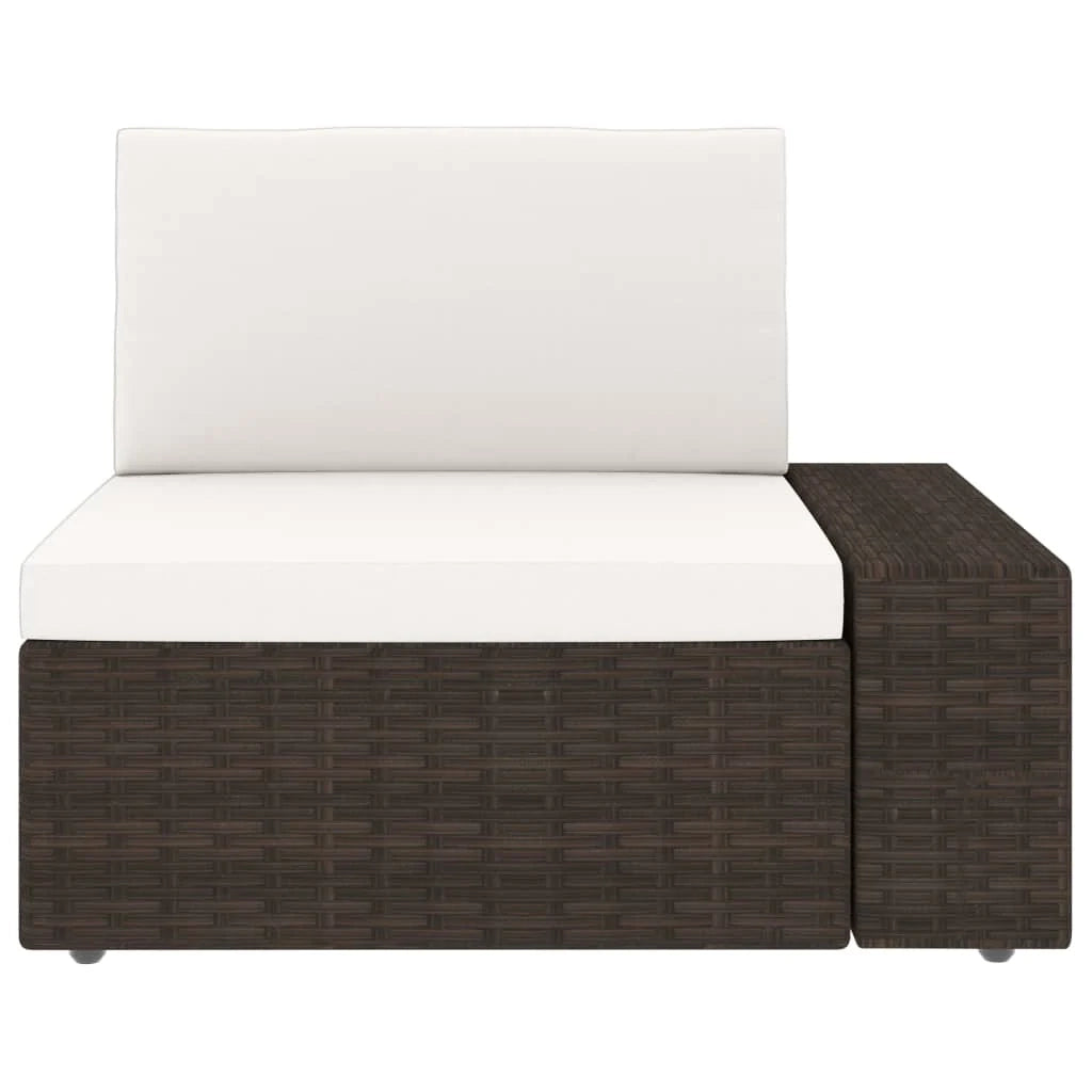 Set di mobili da giardino mobili da esterno set da 4 pezzi resina intrecciata marrone 02_0016278