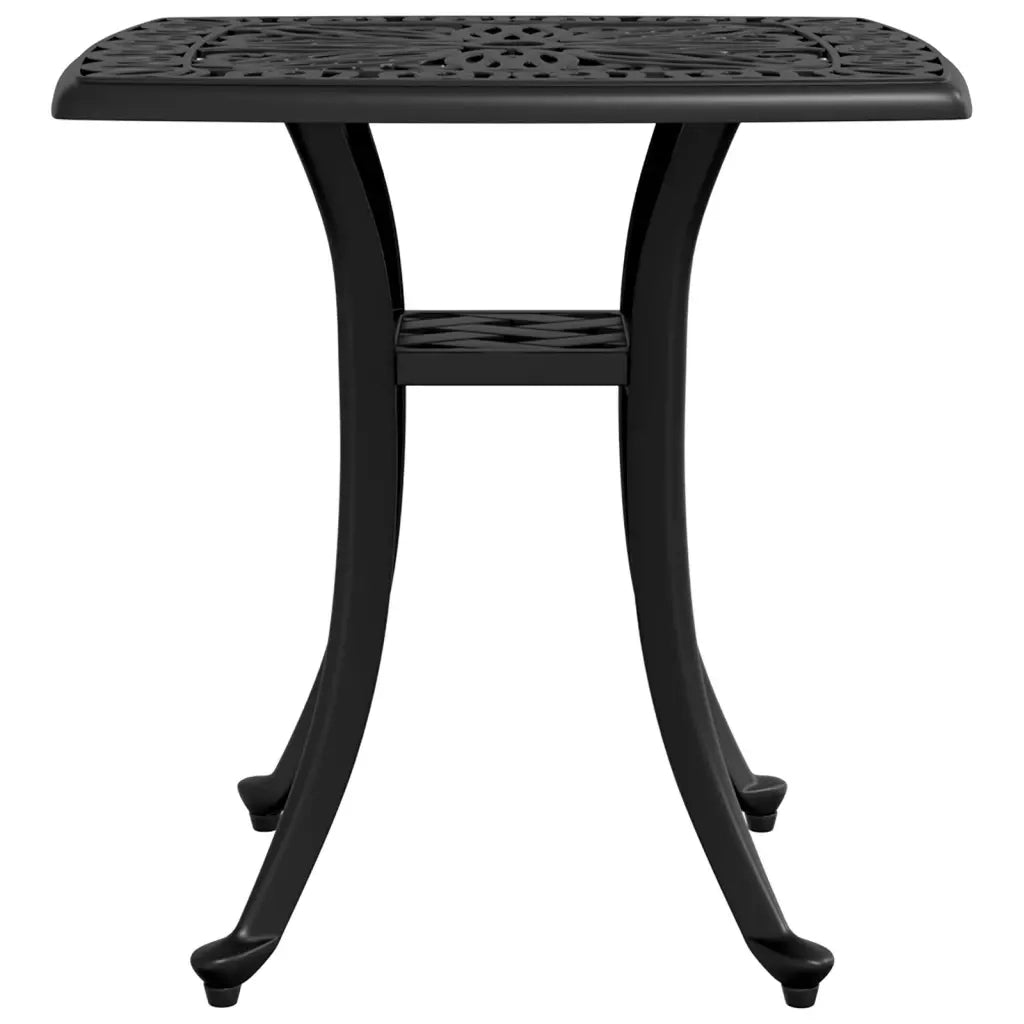 Tavolo da Giardino Nero 53x53x53 cm in Alluminio Pressofuso 4002816