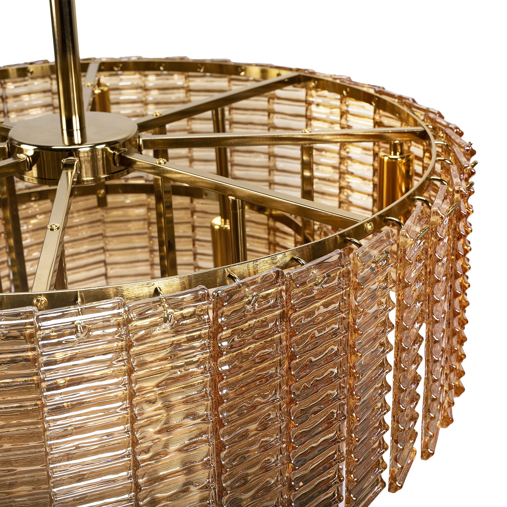 Lampadario A Sospensione Da Soffitto APP1677-8CP Marrone