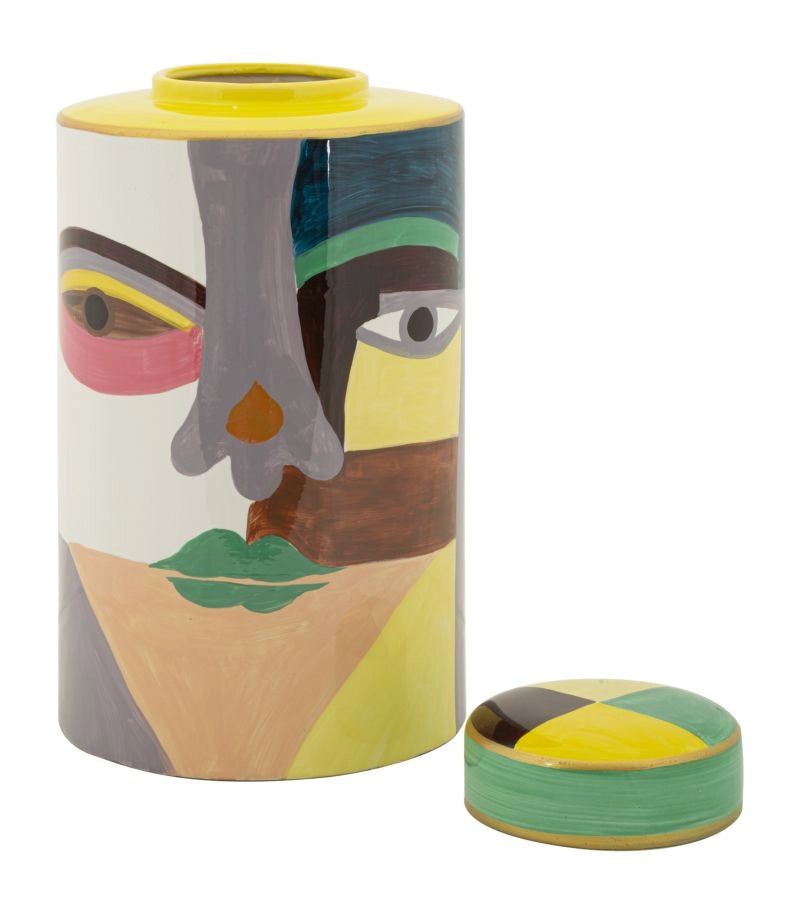 Vaso Piccassy Color Top Ø19x33 cm in Ceramica Multicolor
