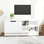 Mobile Porta TV-Mobile per TV-Credenza TV Bianco 80x35x36,5 cm in Legno Multistrato