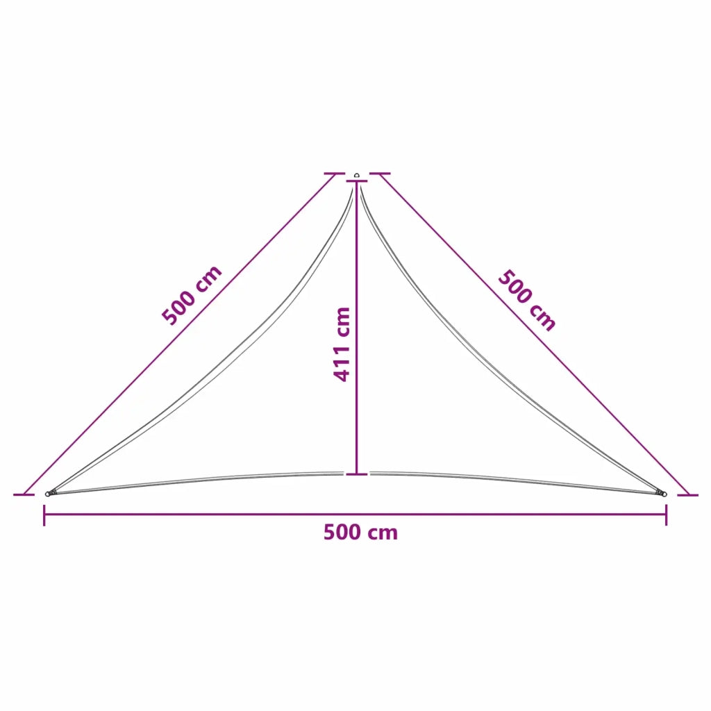 Vela Parasole | Telo Ombra | Vela da ombra Blu e Bianco 5 x 5 x 5 m HDPE