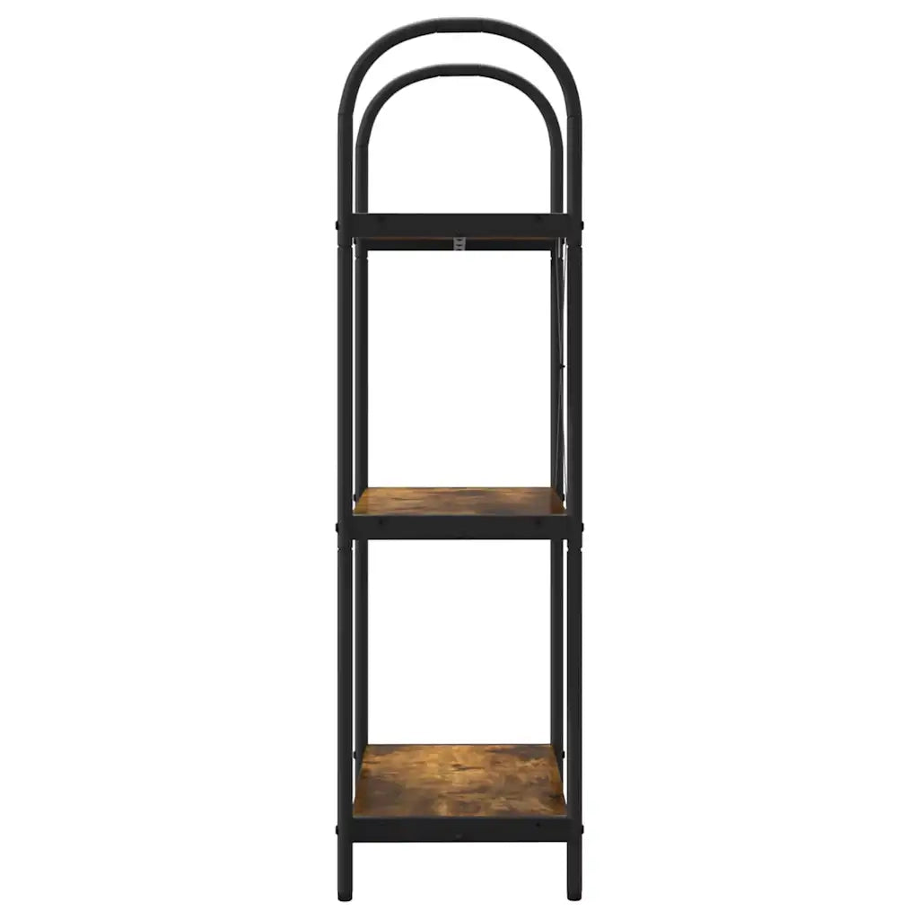Libreria-Scaffale per Libri-Mobile di Stoccaggio Rovere fum¨¦ 60 x 30 x 109 cm Legno multistrato 473224