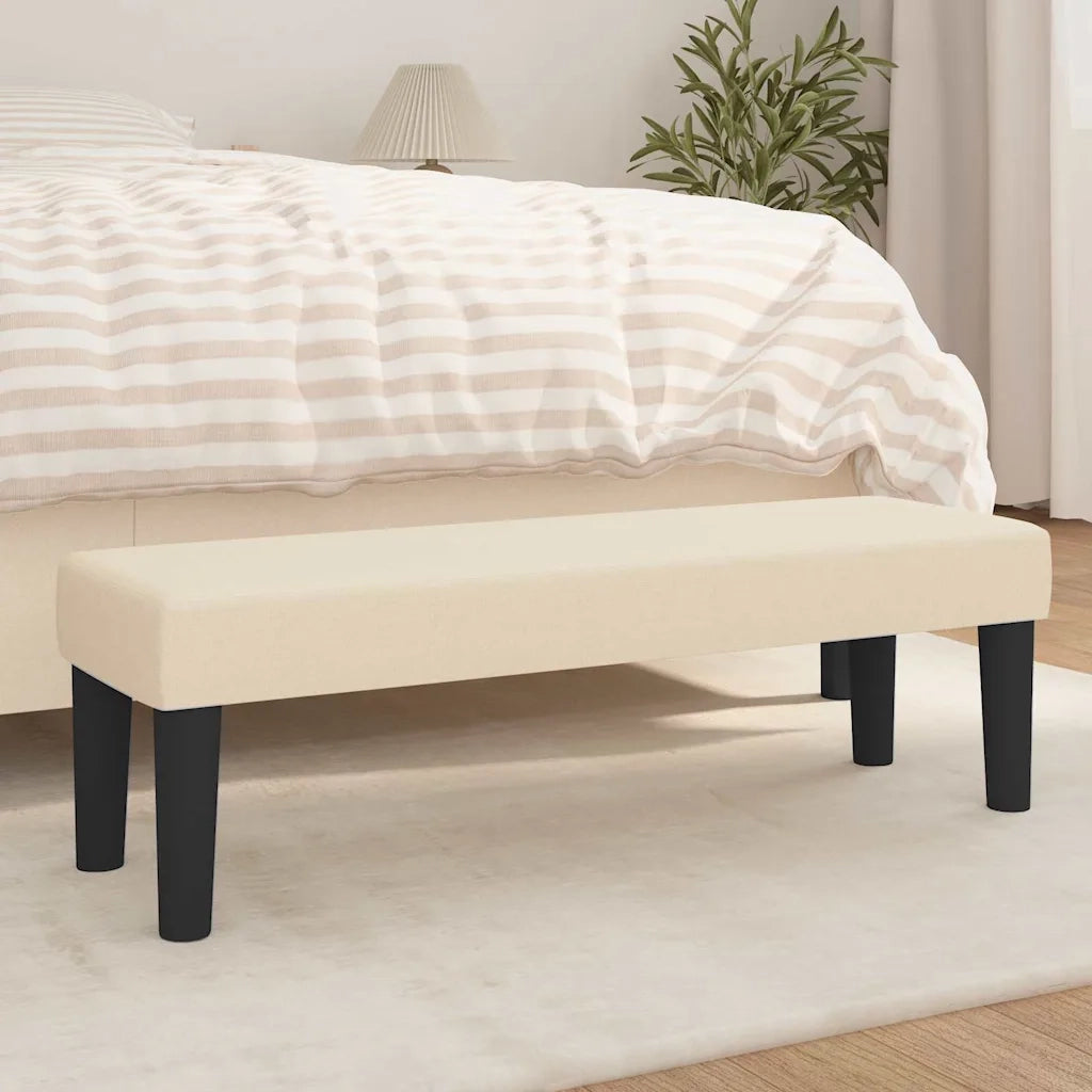 Panca Crema 100x30x30 cm in Tessuto CFW8669359