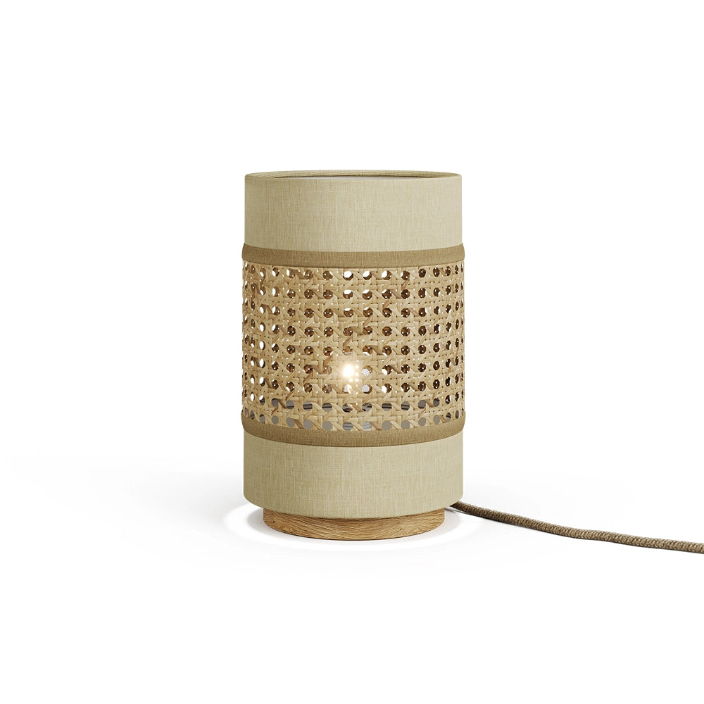 Vicco Lampada da tavolo Rattan/crema 17.5 x 26.5 cm