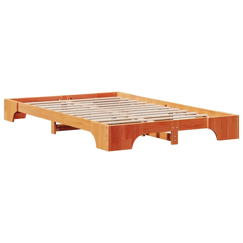 Struttura del letto Marrone cerato 120 x 190 cm Pino massello