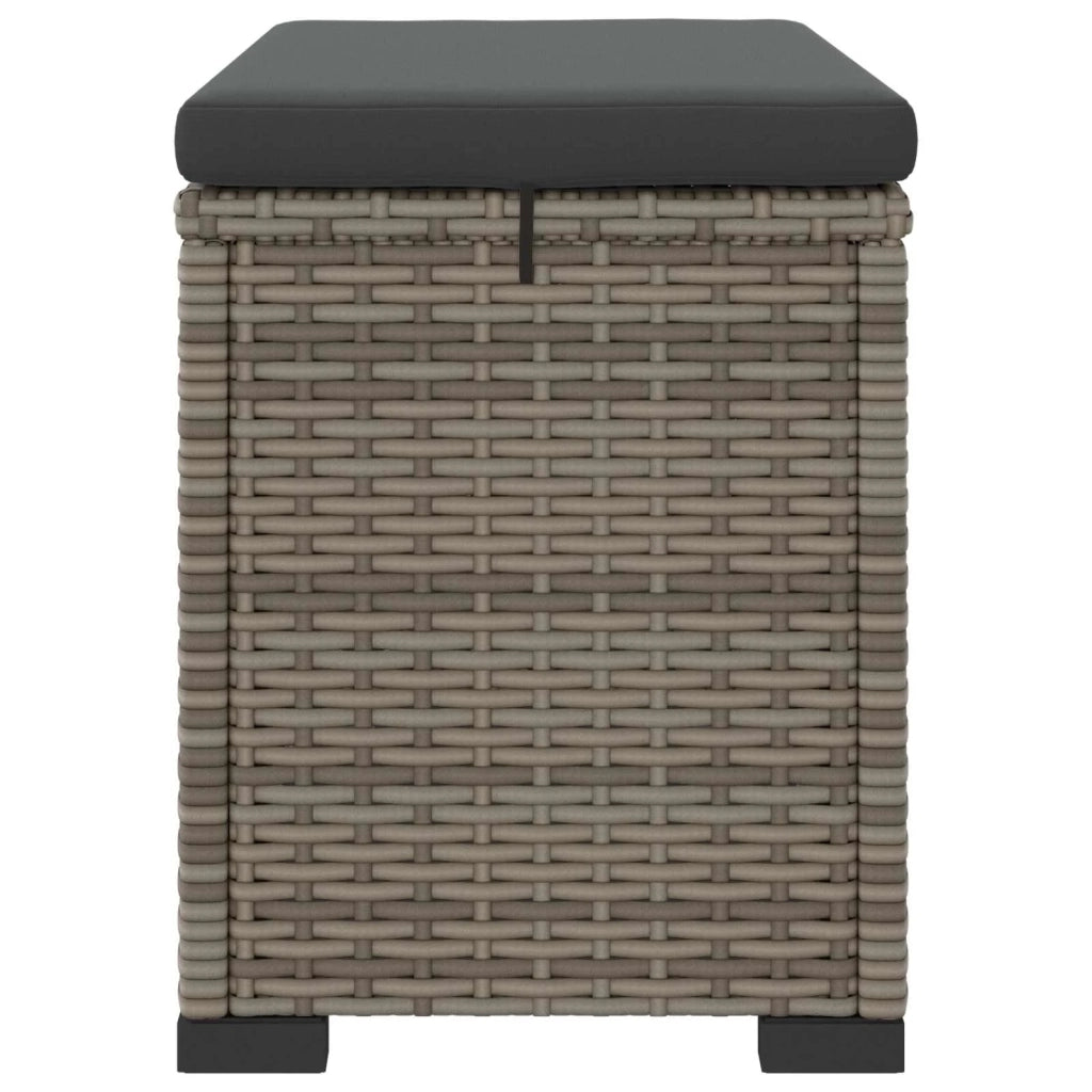 Poggiapiedi da giardino con cuscino 40 x 30 x 40 cm 42026870